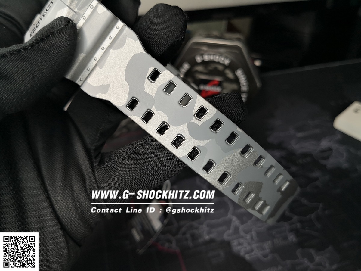 CASIO G-SHOCK นาฬิกาข้อมือ นาฬิกากันน้ำ นาฬิกาของแท้ ประกันศูนย์ CMG 1 ปี รุ่น GA-110CM-8A นาฬิกาสีเทา
