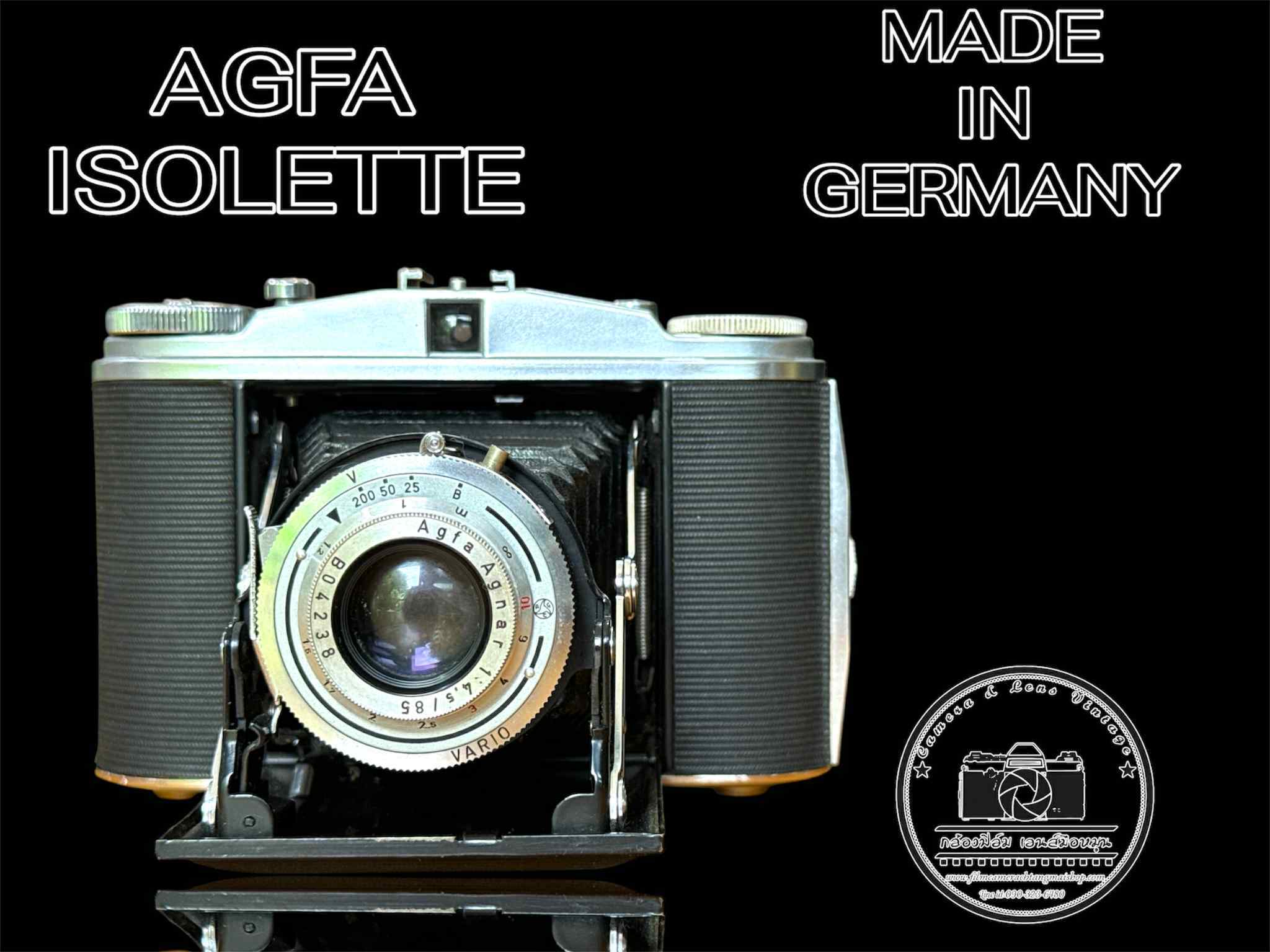 AGFA ISOLETTE III• FOLDING CAMERA • AGFA AGNAR 85MM.F4.5