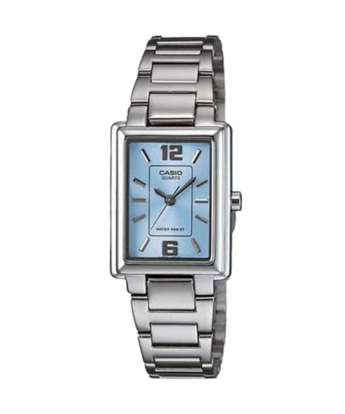 CASIO นาฬิกาคาสิโอ นาฬิกาข้อมือ นาฬิกากันน้ำ นาฬิกาของแท้ ประกันศูนย์ CMG 1 ปี รุ่น LTP-1238D-2A นาฬิกาสีเงิน