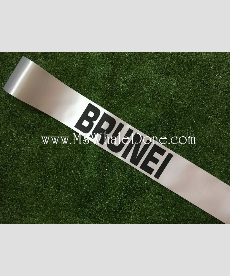 13ประเทศ สายสะพายชื่อประเทศ มิสไทยแลนด์ มิสยูนิเวอร์ส ใช้งานประกวด งานเลี้ยงสังสรรค์