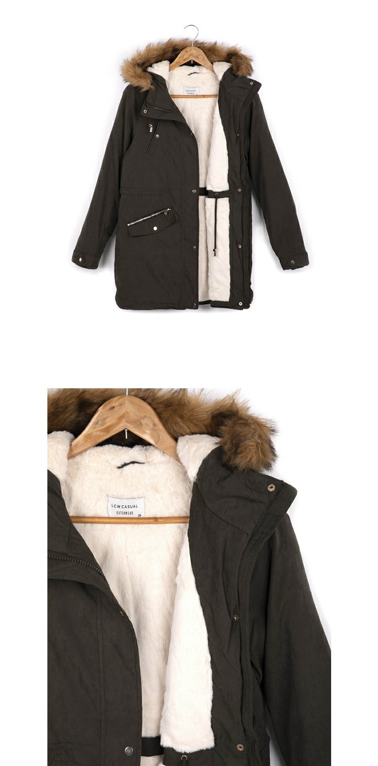 โค้ทฮูทกันหนาว สีดำ แต่งขนเฟอร์ น้ำตาล แบรนด์LCW CASUAL ด้านในซับขนอุ่นสีขาว เนื้อนุ่มมากคะ บุนวมอุ่นด้านใน แบบสวยอุ่น ใส่ติดลบได้เลยคะ ขนเฟอร์ถอดได้คะ) ดำ