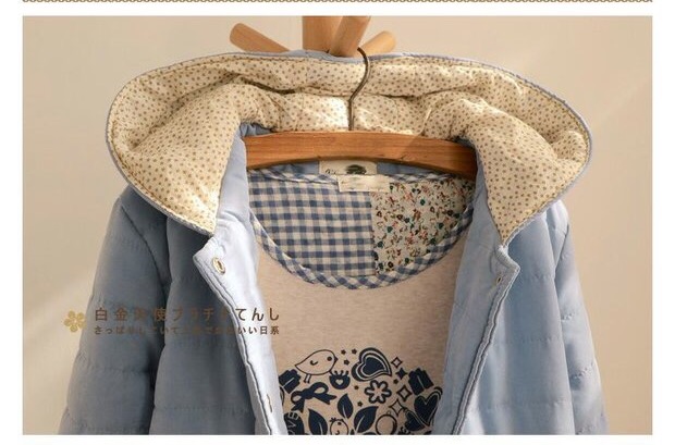 เสื้อกันหนาว เสื้อหนาว บุนวม หมวกฮูท สีชมพู หวาน ด้านในแต่งซับผ้าฝ้าย ลายดอกเหลือง น่ารัก มากๆคะ Size M/L