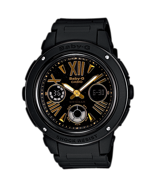 CASIO BABY-G นาฬิกาข้อมือ นาฬิกากันน้ำ นาฬิกาของแท้ ประกันศูนย์ CMG 1 ปี รุ่น BGA-153-1B นาฬิกาสีดำ