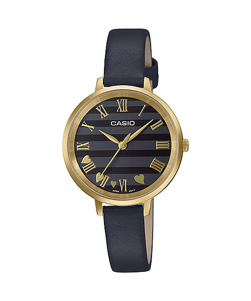 CASIO นาฬิกาคาสิโอ นาฬิกาข้อมือ นาฬิกากันน้ำ นาฬิกาของแท้ ประกันศูนย์ CMG 1 ปี รุ่น LTP-E160GL-1A นาฬิกาสีดำ