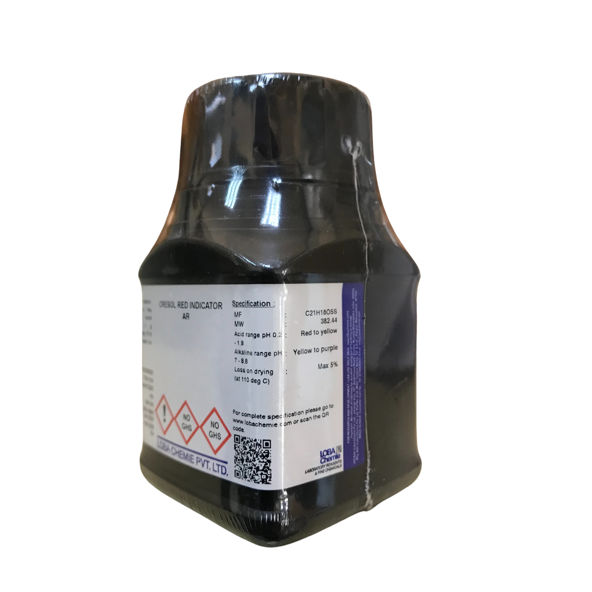 Cresol Red Indicator, AR 25 g. Loba Chemie™