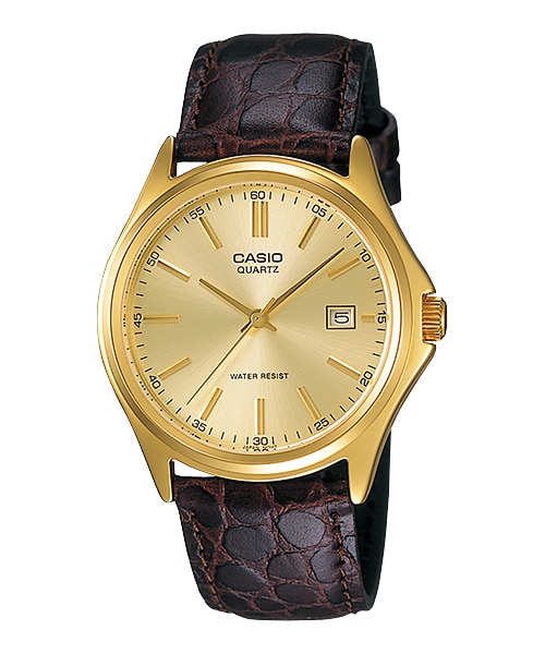 CASIO นาฬิกาคาสิโอ นาฬิกาข้อมือ นาฬิกากันน้ำ นาฬิกาของแท้ ประกันศูนย์ CMG 1 ปี รุ่น LTP-1183Q-9A นาฬิกาสีน้ำตาล
