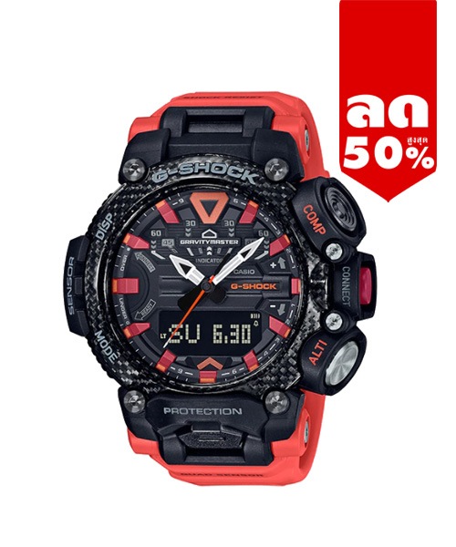 CASIO G-SHOCK นาฬิกาข้อมือ นาฬิกากันน้ำ นาฬิกาของแท้ ประกันศูนย์ CMG 1 ปี รุ่น GR-B200-1A9 นาฬิกาสีส้ม