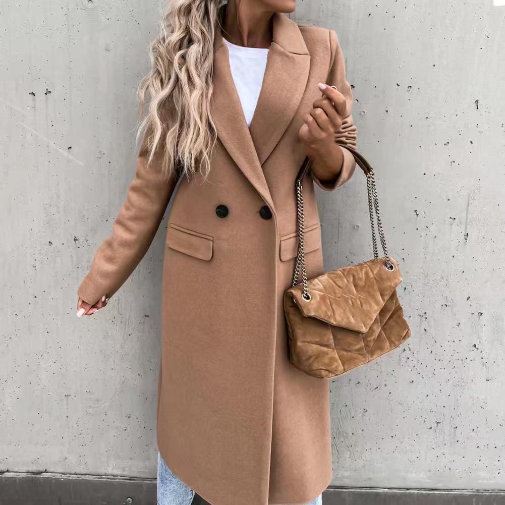 เสื้อโค้ทวูล Trench coat เสื้อโค้ทเฟอร์ โค้ทสักหลาดสีเทาอ่อน แบรนด์ RAY CASSIN