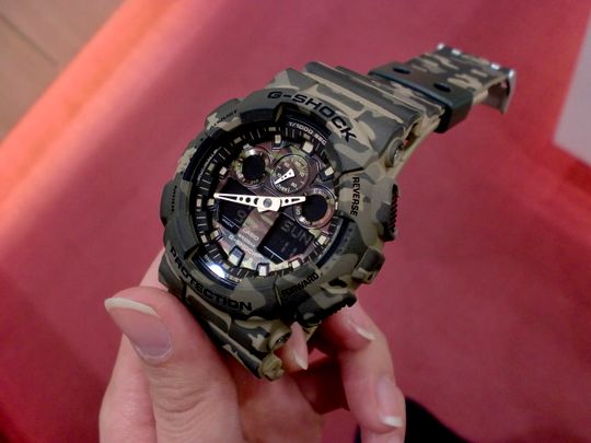 CASIO G-SHOCK นาฬิกาข้อมือ นาฬิกากันน้ำ นาฬิกาของแท้ ประกันศูนย์ CMG 1 ปี รุ่น GA-100CM-5A นาฬิกาสีน้้ำตาล