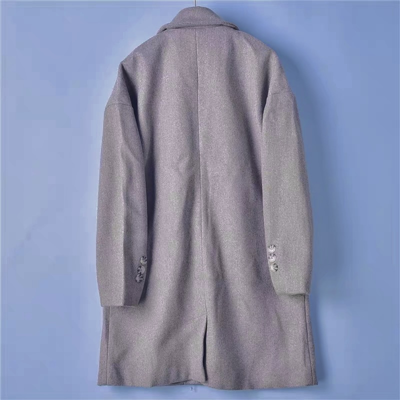 House brand เสื้อโค้ท เสื้อกันหนาว เนื้อผ้าสักหลาดวูล สีน้ำตาลอ่อน แบรนด์ HOUSE BRAND
