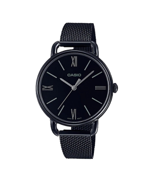 CASIO นาฬิกาคาสิโอ นาฬิกาข้อมือ นาฬิกากันน้ำ นาฬิกาของแท้ ประกันศูนย์ CMG 1 ปี รุ่น LTP-E414MB-1A นาฬิกาสีดำ