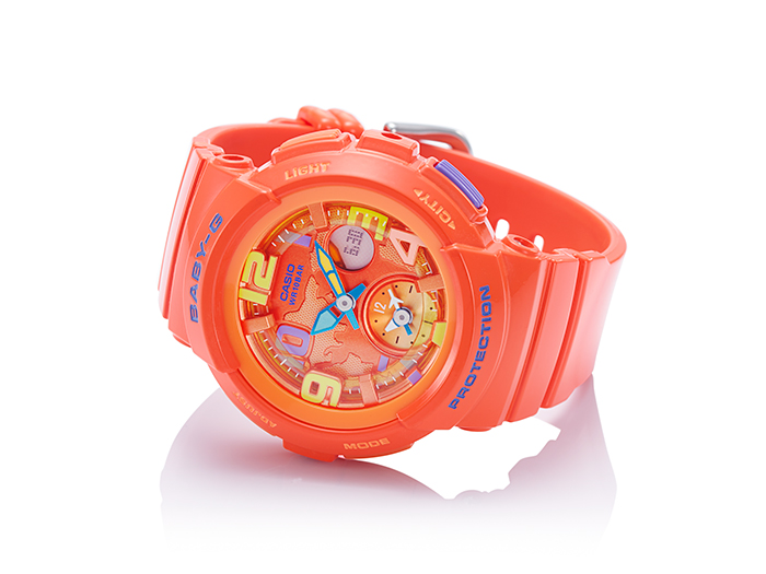 CASIO BABY-G นาฬิกาข้อมือ นาฬิกากันน้ำ นาฬิกาของแท้ ประกันศูนย์ CMG 1 ปี รุ่น BGA-190-4B นาฬิกาสีส้ม