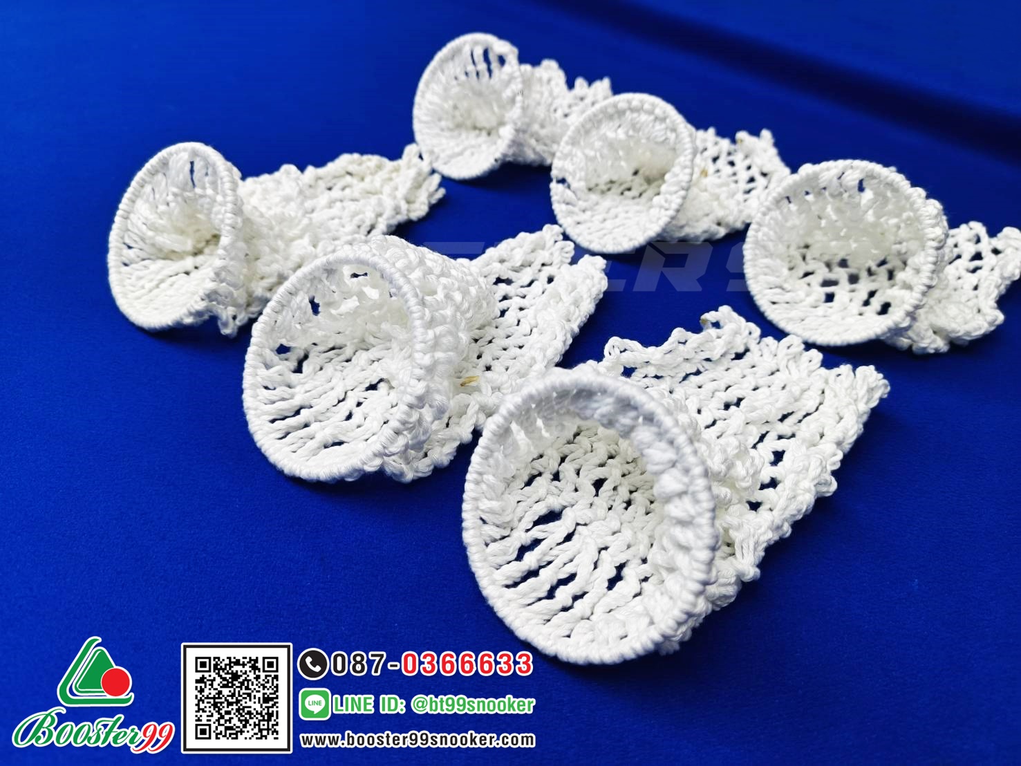 [TL05/06] แห ตาข่าย โต๊ะสนุกเกอร์ ขนาด มาตรฐาน แบบ เชือก/ไนล่อน (1 ชุด 6 ชิ้น