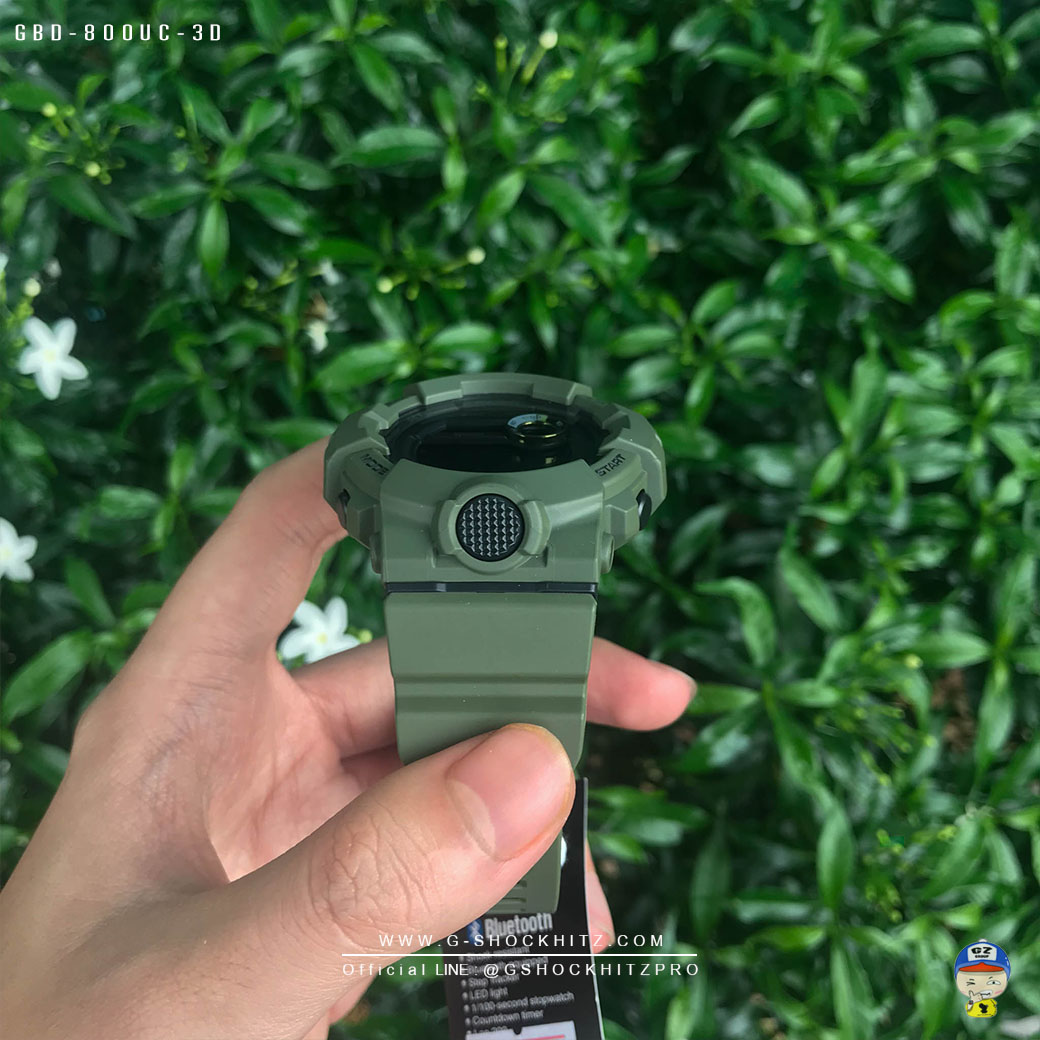 CASIO G-SHOCK นาฬิกาข้อมือ นาฬิกากันน้ำ นาฬิกาของแท้ ประกันศูนย์ CMG 1 ปี รุ่น GBD-800UC-3 นาฬิกาสีเขียว