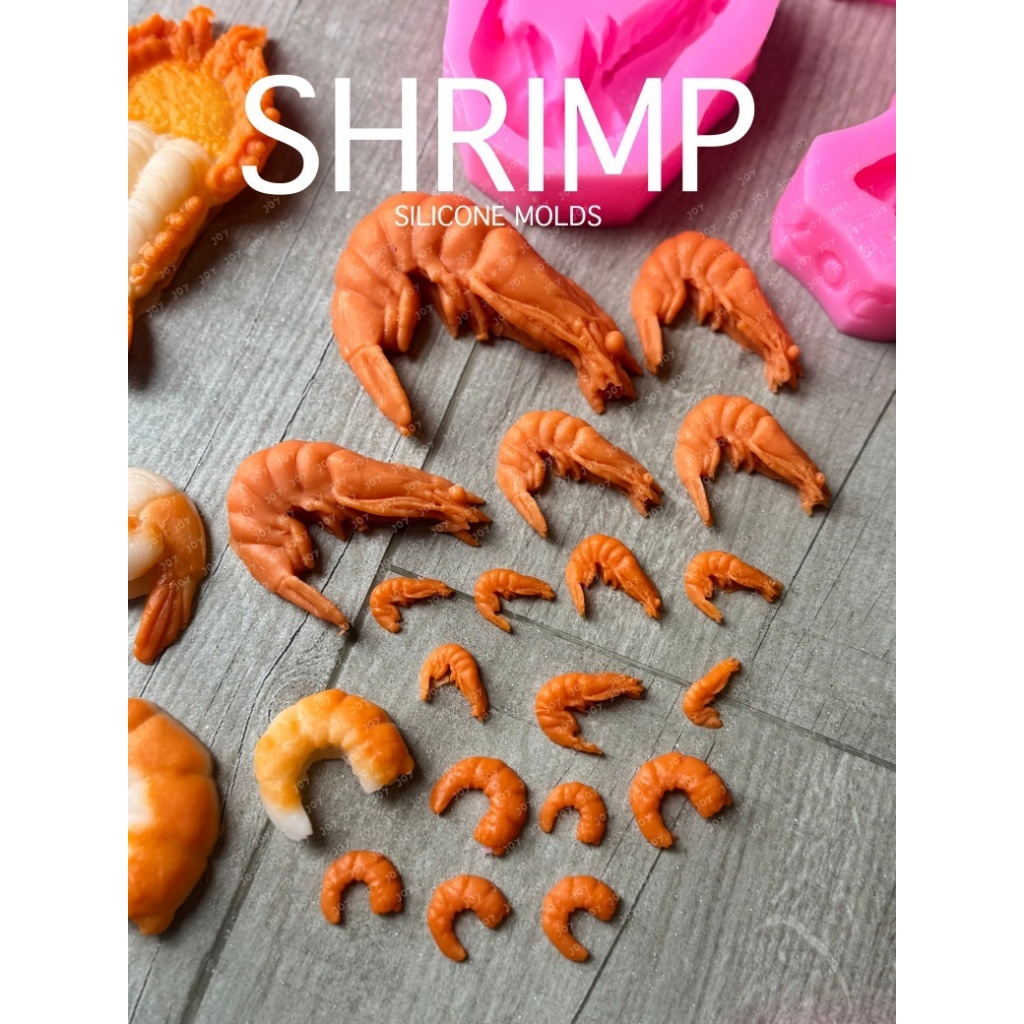 รวมแม่พิมพ์ กุ้ง กุ้งแม่น้ำ กุ้งแกะ กุ้งฝอย กุ้งแห้ง เหมือนจริงที่สุด