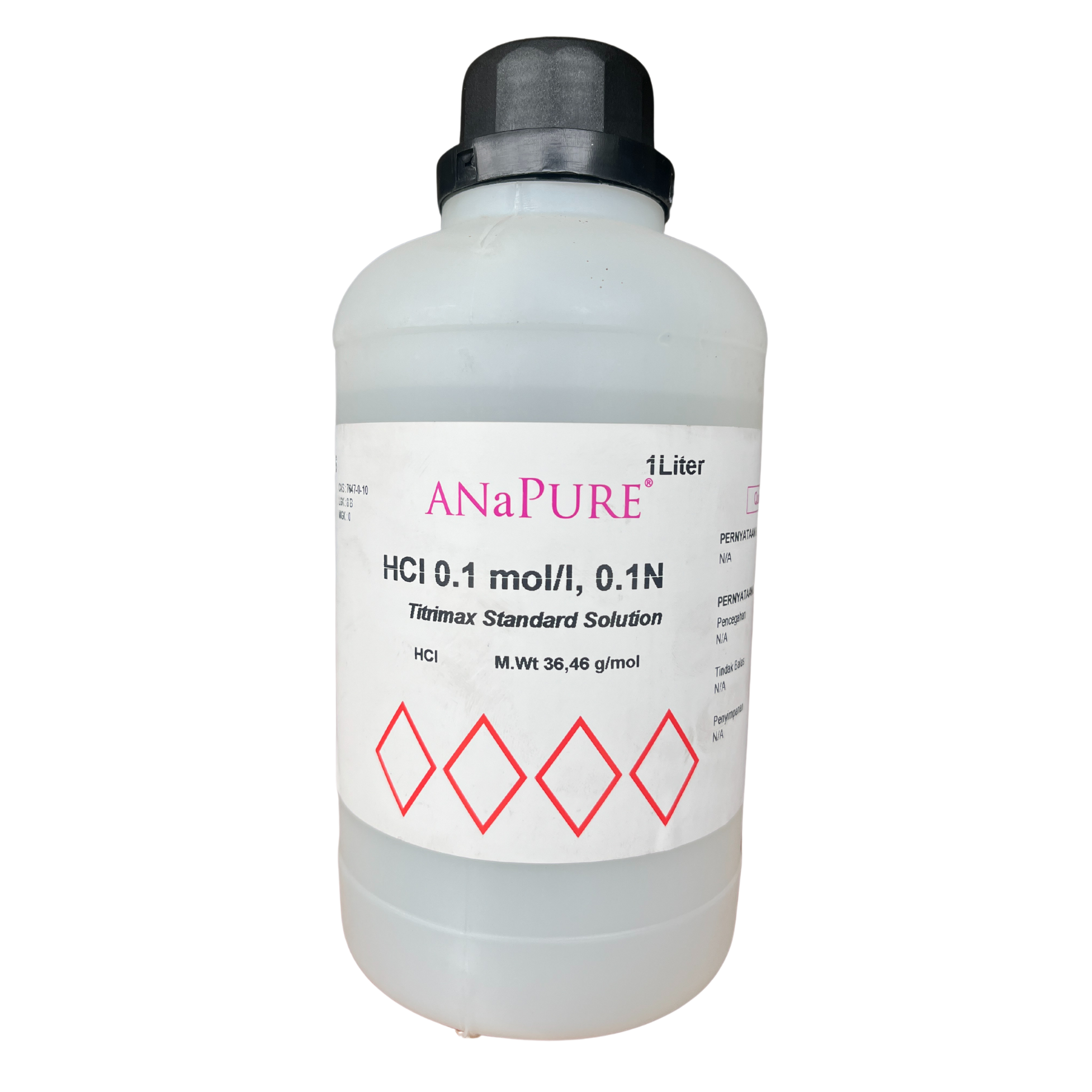 Hydrochloric Acid Solution 0.1 Mol/L (0.1N), AR 1L. ANaPURE™
