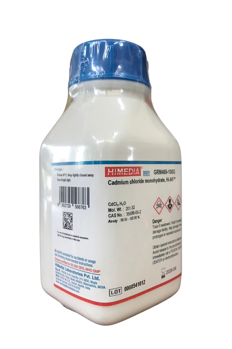 Cadmium Chloride Monohydrate, Hi-AR™ 100 g. Himedia®