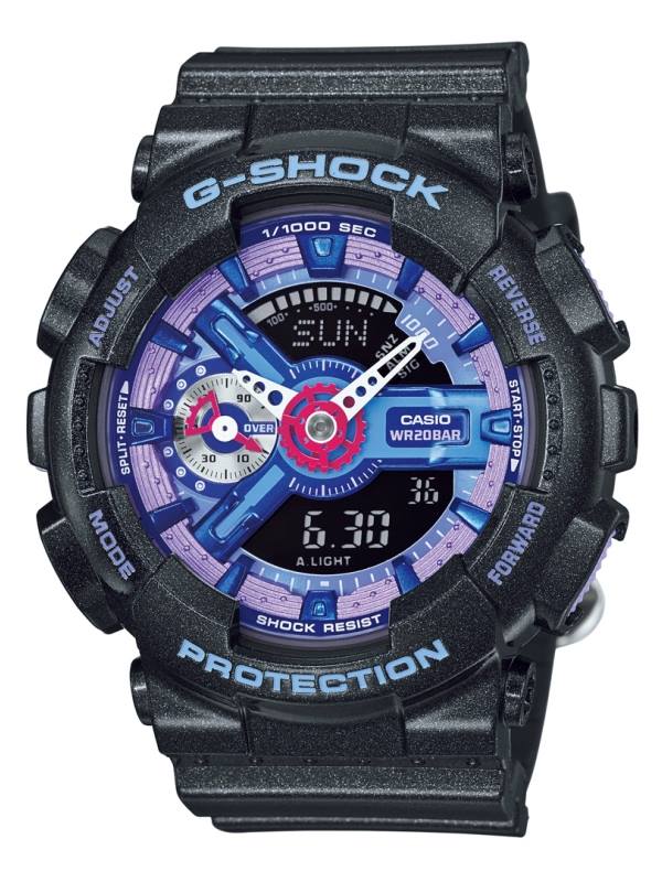 CASIO G-SHOCK นาฬิกาข้อมือ นาฬิกากันน้ำ นาฬิกาของแท้ ประกันศูนย์ CMG 1 ปี รุ่น GMA-S110HC-1 นาฬิกาสีดำ
