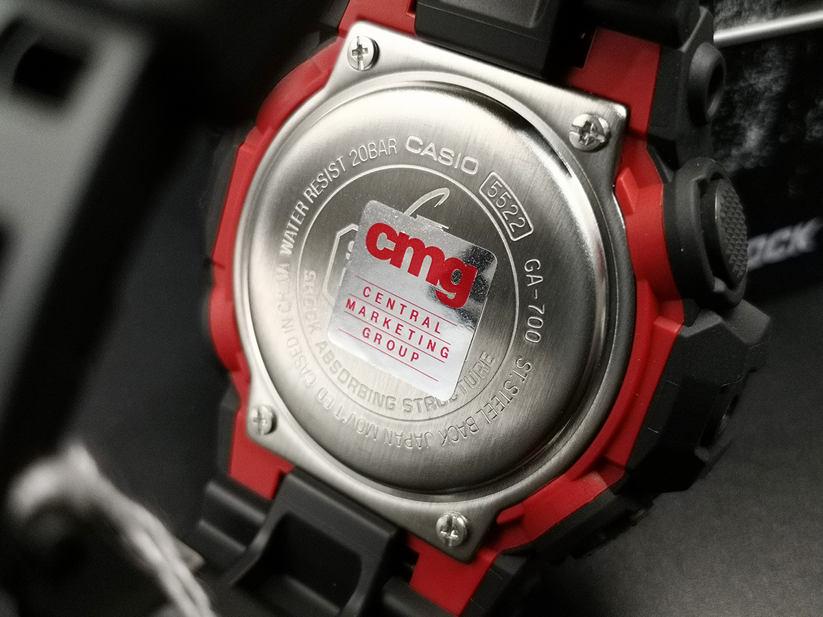 CASIO MID YEAR SALE G-SHOCK นาฬิกาข้อมือ นาฬิกากันน้ำ นาฬิกาของแท้ ประกันศูนย์ CMG 1 ปี รุ่น GA-700-1A นาฬิกาสีดำ