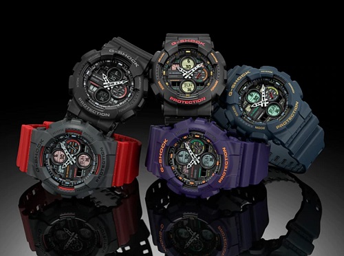 CASIO G-SHOCK นาฬิกาข้อมือ นาฬิกากันน้ำ นาฬิกาของแท้ ประกันศูนย์ CMG 1 ปี รุ่น GA-140-1A4 นาฬิกาสีดำ