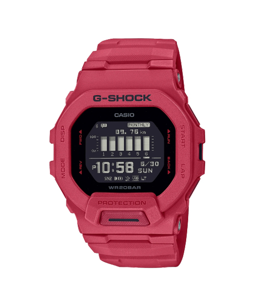 CASIO G-SHOCK นาฬิกาข้อมือ นาฬิกากันน้ำ นาฬิกาของแท้ ประกันศูนย์ CMG 1 ปี รุ่น GBD-200RD-4 นาฬิกาสีแดง