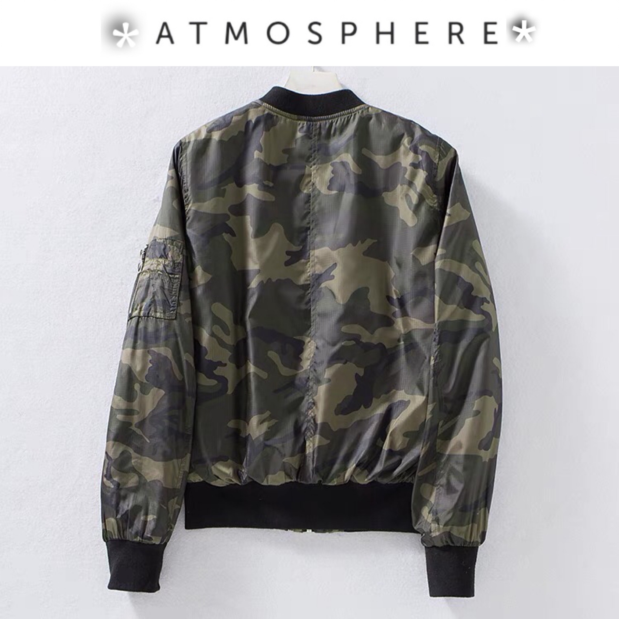 Atmosphere เสื้อนอกลายพราง ทหาร เสื้อแจ็คเก็ตลายพราง เสื้อนอก แนวทหาร แพทเทินสวย เท่ห์ มาก คะ สำเนา ลายพราง