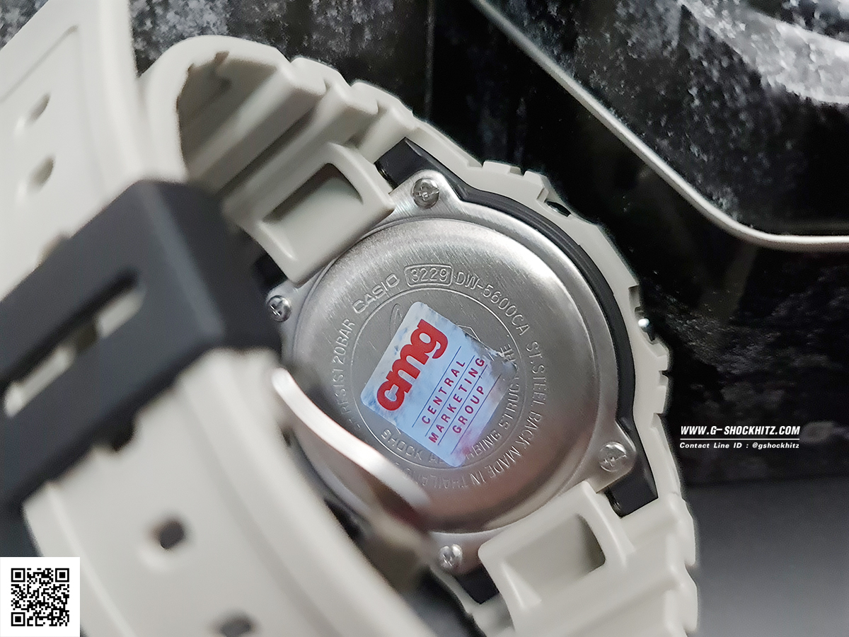 CASIO G-SHOCK นาฬิกาข้อมือ นาฬิกากันน้ำ นาฬิกาของแท้ ประกันศูนย์ CMG 1 ปี รุ่น DW-5600CA-8 นาฬิกาสีเทา
