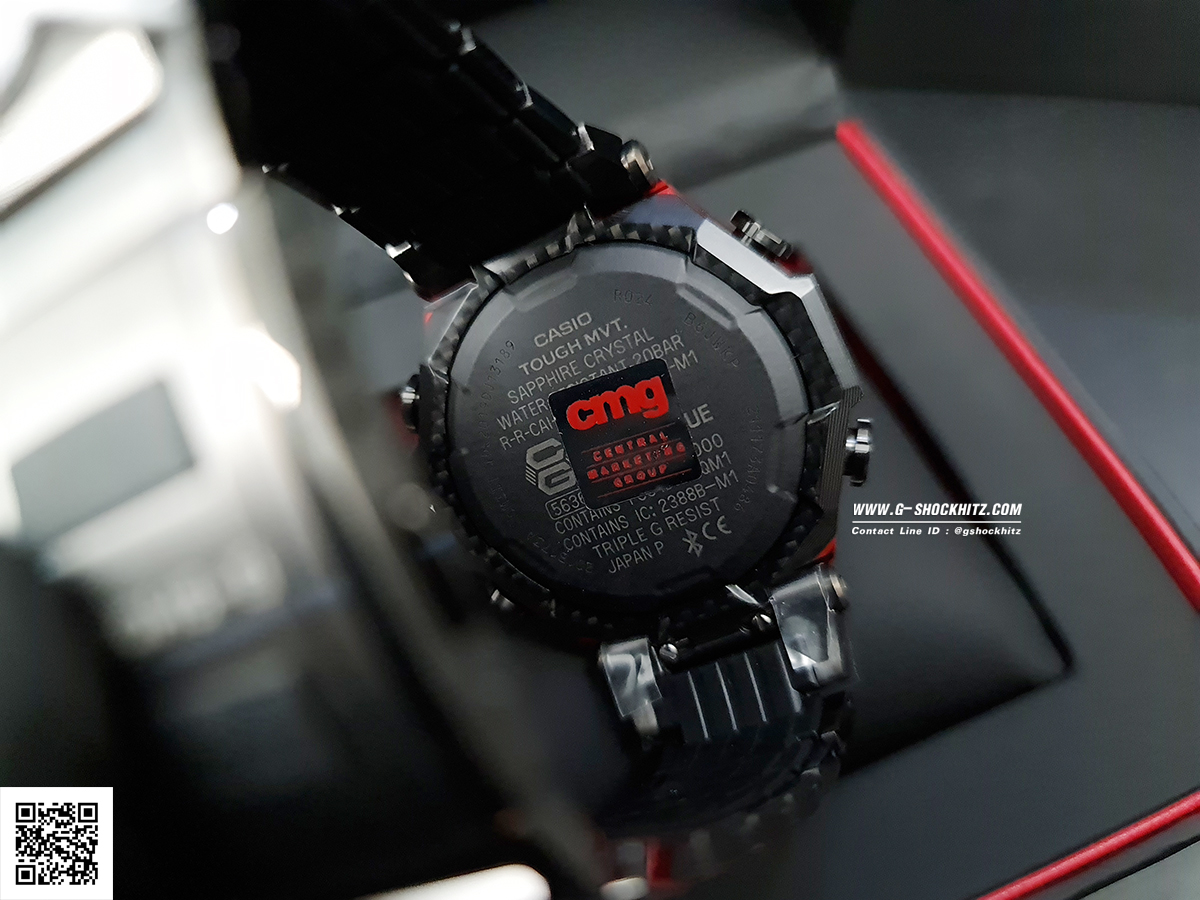 CASIO G-SHOCK นาฬิกาข้อมือ นาฬิกากันน้ำ นาฬิกาของแท้ ประกันศูนย์ CMG 1 ปี รุ่น MTG-B2000YBD-1A นาฬิกาสีดำ