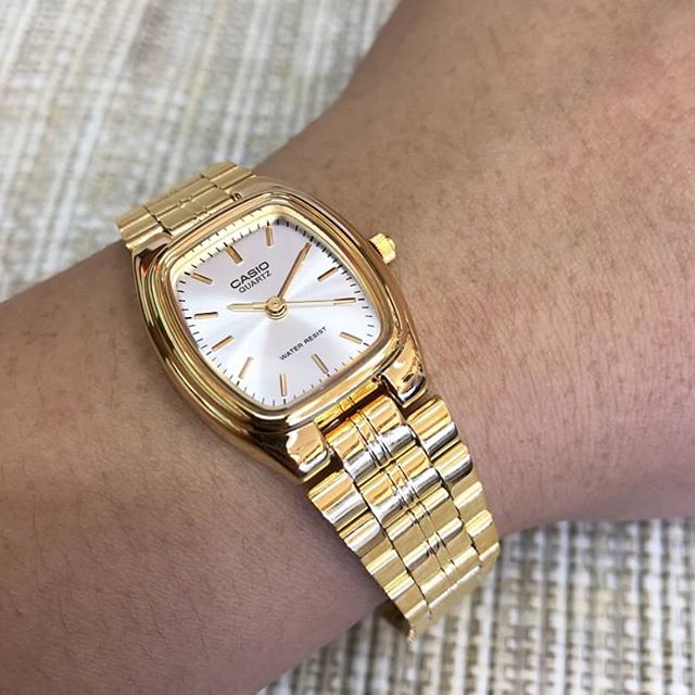 CASIO นาฬิกาคาสิโอ นาฬิกาข้อมือ นาฬิกากันน้ำ นาฬิกาของแท้ ประกันศูนย์ CMG 1 ปี รุ่น LTP-1169N-7A นาฬิกาสีทอง