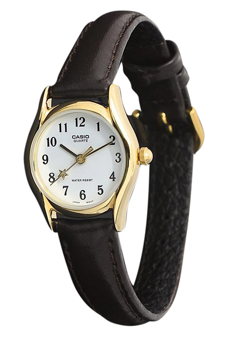 CASIO นาฬิกาคาสิโอ นาฬิกาข้อมือ นาฬิกากันน้ำ นาฬิกาของแท้ ประกันศูนย์ CMG 1 ปี รุ่น LTP-1094Q-7B4 นาฬิกาสีน้ำตาล