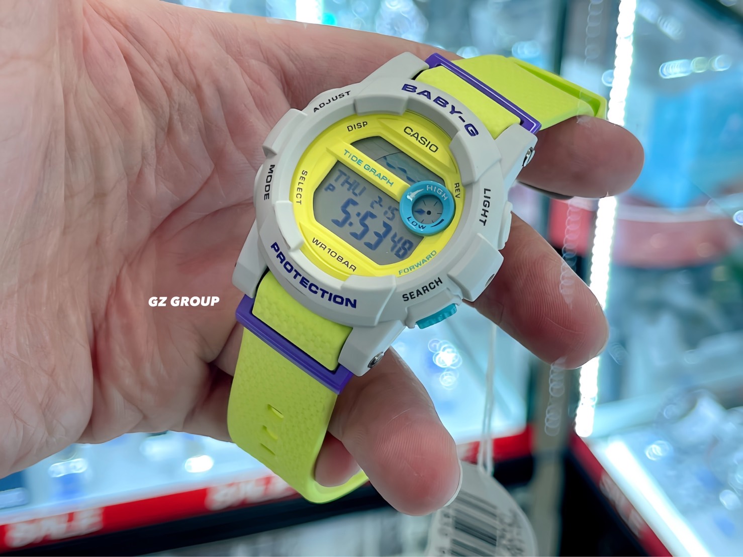 CASIO BABY-G นาฬิกาข้อมือ นาฬิกากันน้ำ นาฬิกาของแท้ ประกันศูนย์ CMG 1 ปี รุ่น BGD-180-3D นาฬิกาสีเหลือง