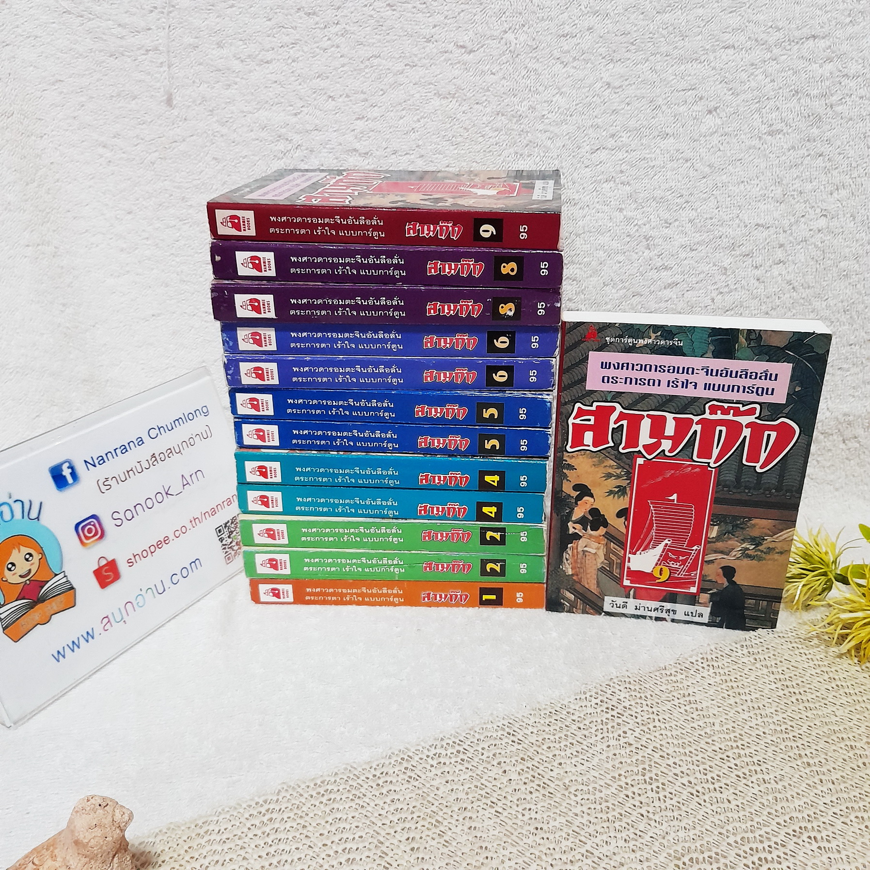 สามก๊ก (ขายแยกเล่ม) / พงศาวดารอมตะจีนอันลือลั่น ตระการตา เร้าใจ แบบการ์ตูน / วันดี ม่านศรีสุข (แปล)