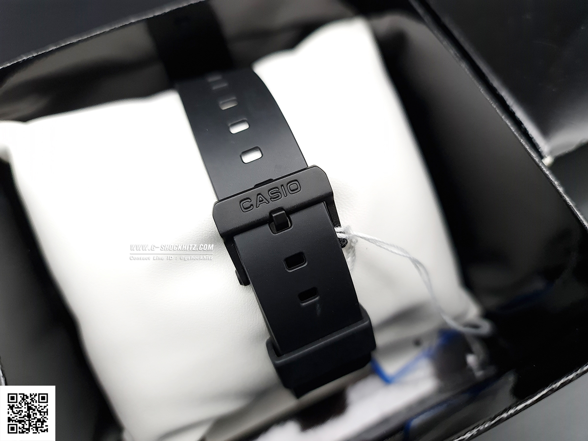 CASIO นาฬิกาคาสิโอ นาฬิกาข้อมือ นาฬิกากันน้ำ นาฬิกาของแท้ ประกันศูนย์ CMG 1 ปี รุ่น MRW-220HCM-1B นาฬิกาสีดำ