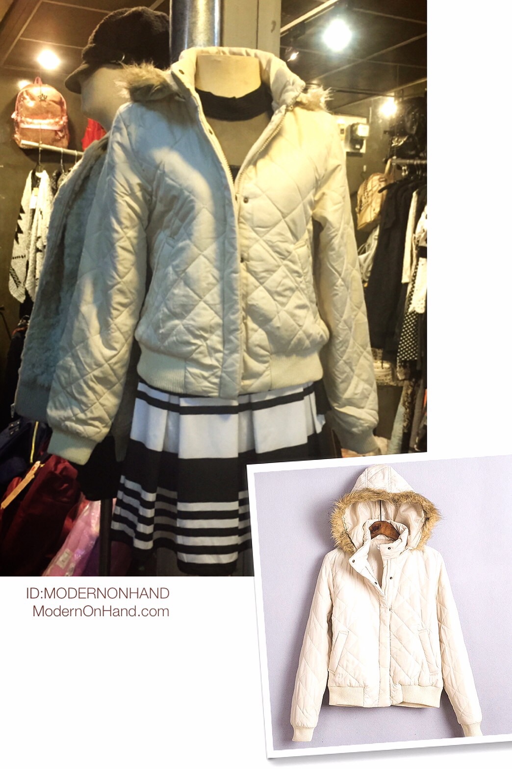 เสื้อกันหนาว เสื้อนอก เสื้อกันหนาว หมวกฮูท สีเขียวขี้ม้า แต่งฮูทติดเฟอร์ สวยหรู เนื้อลื่น สวยอุ่นมากคะ Size M/L (หมวกฮูทถอดใส่ได้คะ) เขียว