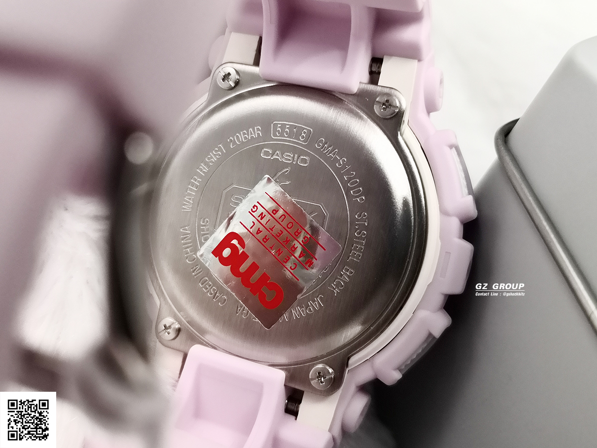 CASIO G-SHOCK นาฬิกาข้อมือ นาฬิกากันน้ำ นาฬิกาของแท้ ประกันศูนย์ CMG 1 ปี รุ่น GMA-S120DP-6A นาฬิกาสีม่วง