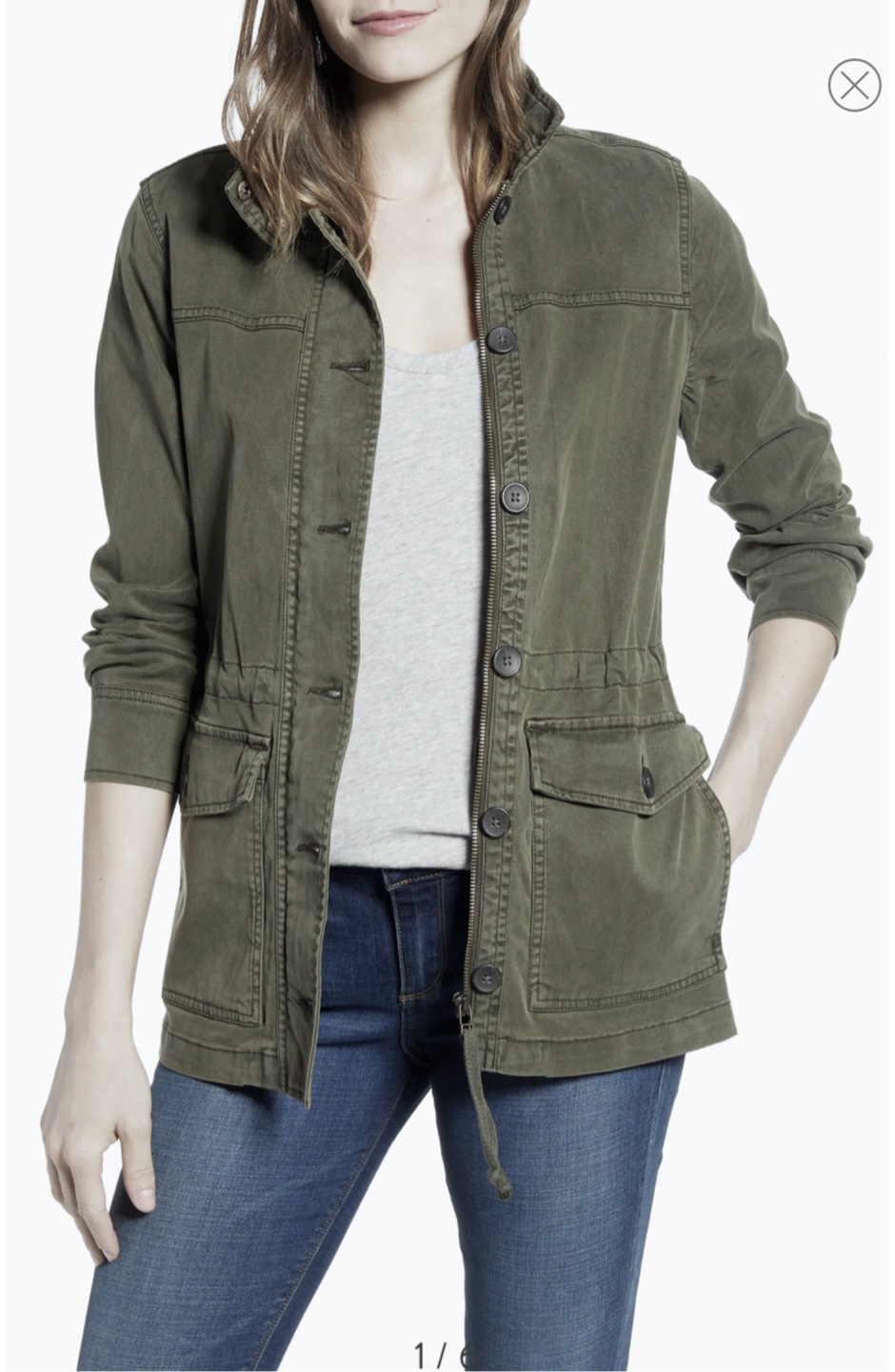 LUCKY BRAND เสื้อนอกเขียวทหาร เสื้อแจ็คเก็ต แนวทหาร แพทเทิน Lucky brandสวย เท่ห์ มาก แบรนด์ In extenso สำเนา เขียว