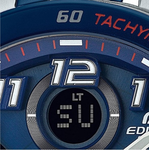 CASIO EDIFICE นาฬิกาข้อมือ นาฬิกากันน้ำ นาฬิกาของแท้ ประกันศูนย์ CMG 1 ปี รุ่น ECB-900TR-2 นาฬิกาสีน้ำเงิน