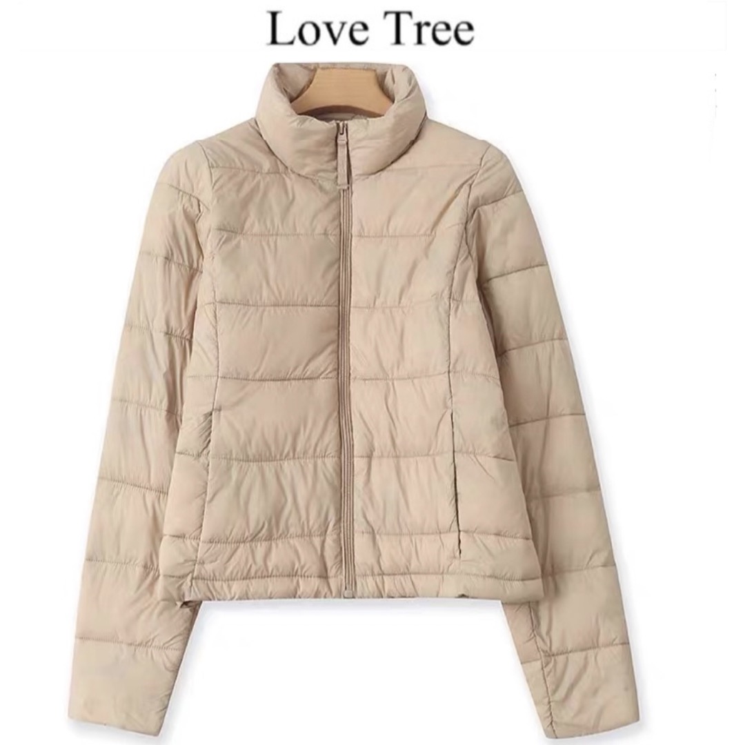 เสื้อกันหนาว หมวกฮู้ด เสื้อกันหนาวบุนวม love tree ดำ