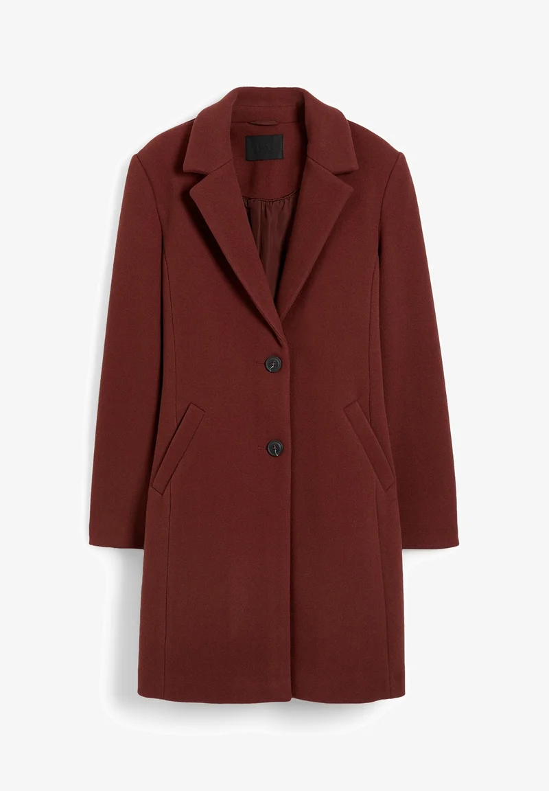เสื้อโค้ทวูล Trench coat เสื้อโค้ทวูล โค้ทสีดำ แบรนด์ C&A