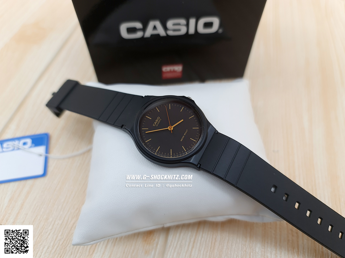 CASIO นาฬิกาคาสิโอ นาฬิกาข้อมือ นาฬิกากันน้ำ นาฬิกาของแท้ ประกันศูนย์ CMG 1 ปี รุ่น MQ-24-1E นาฬิกาสีดำ