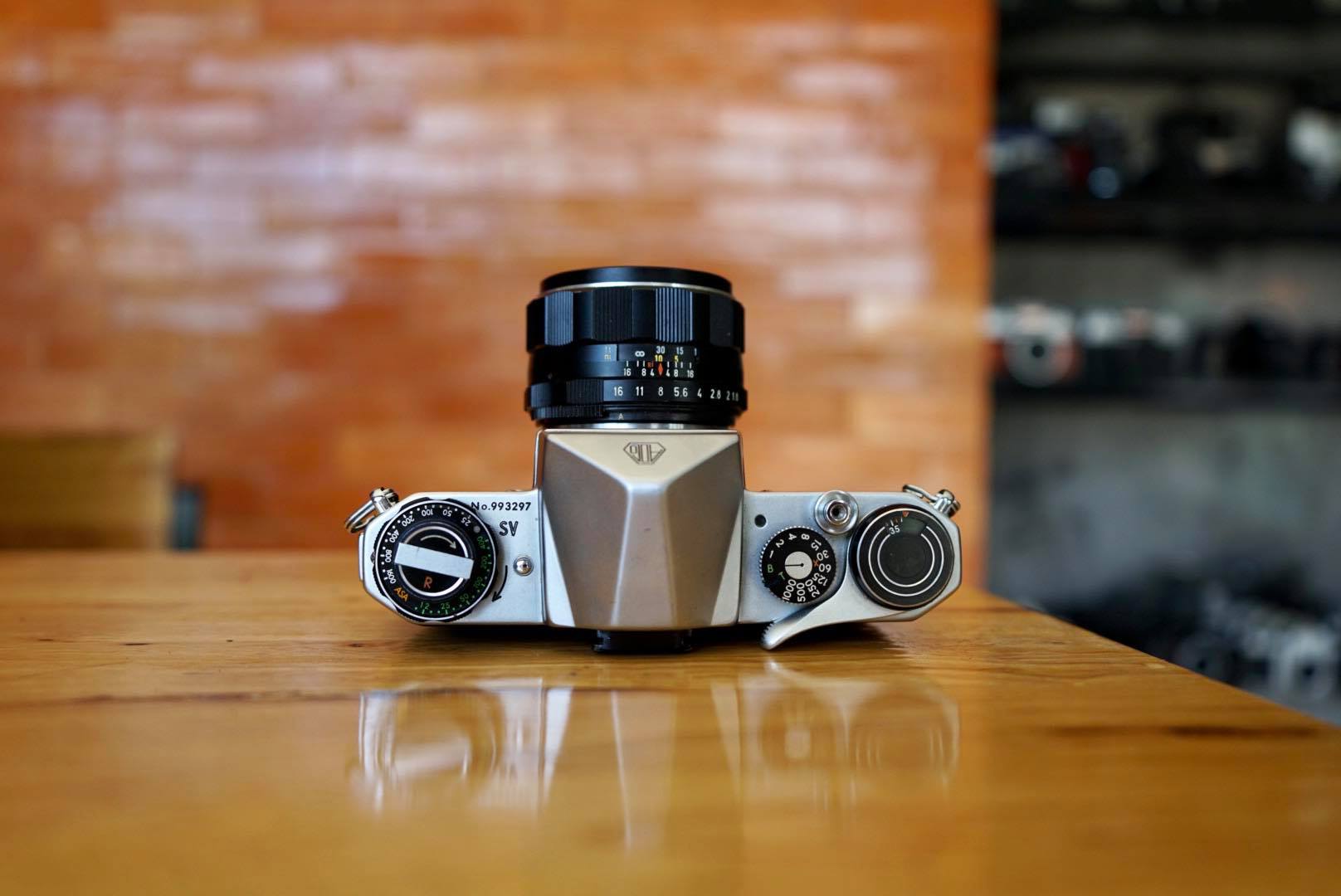 ASAHI PENTAX SV+SUPER TAKUMAR 55MM.F1.8