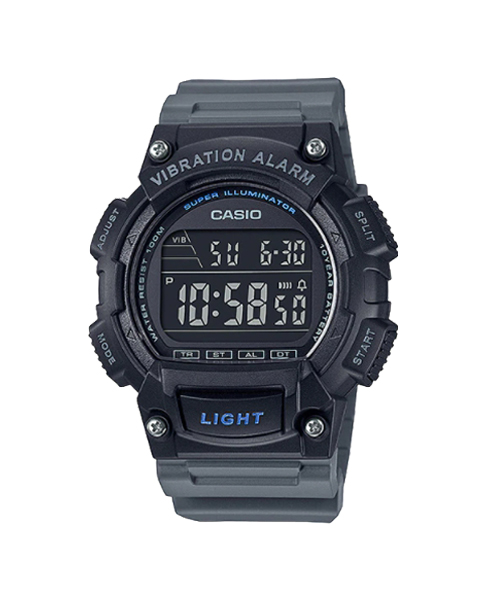 CASIO นาฬิกาคาสิโอ นาฬิกาข้อมือ นาฬิกากันน้ำ นาฬิกาของแท้ ประกันศูนย์ CMG 1 ปี รุ่น W-736H-8B นาฬิกาสีดำ