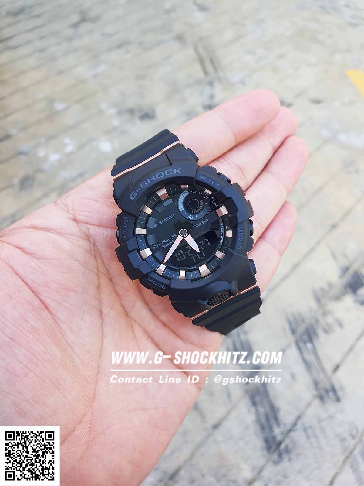 CASIO G-SHOCK นาฬิกาข้อมือ นาฬิกากันน้ำ นาฬิกาของแท้ ประกันศูนย์ CMG 1 ปี รุ่น GMA-B800-1A นาฬิกาสีดำ