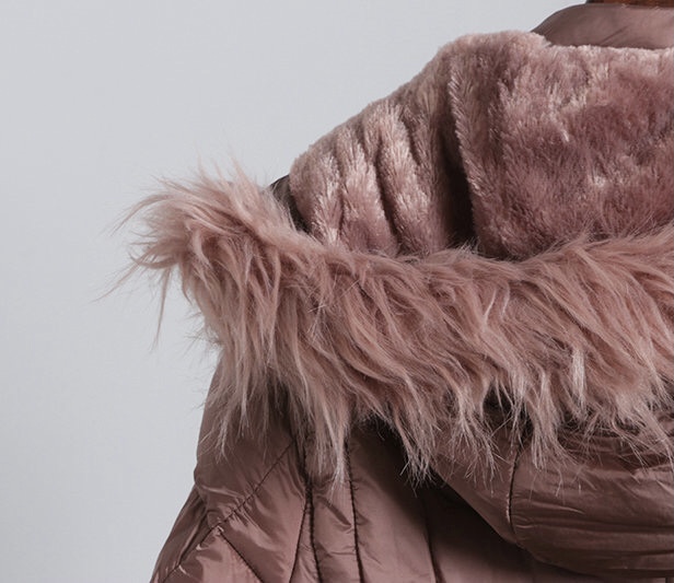 MAREZZI เสื้อกันหนาว เสื้อฮู้ดเฟอร์ บุนวมอุ่น แบรนด์ Marezzi (padded puffer coat) ดำ