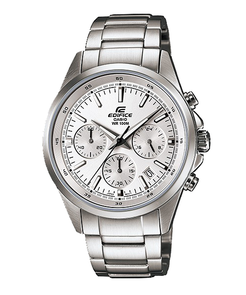 CASIO EDIFICE นาฬิกาข้อมือ นาฬิกากันน้ำ นาฬิกาของแท้ ประกันศูนย์ CMG 1 ปี รุ่น EFR-527D-7A นาฬิกาสีเงิน