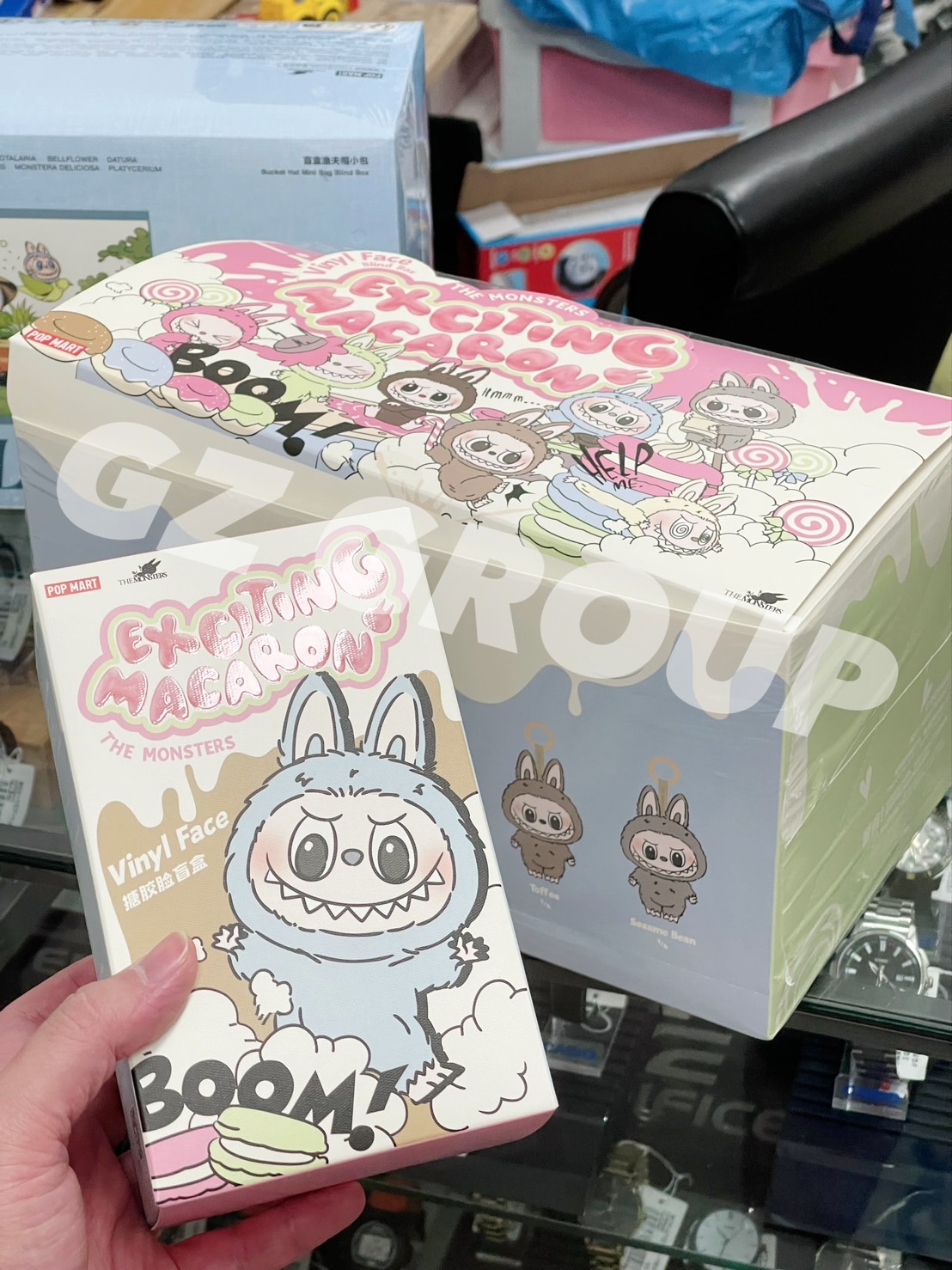 POP MART กล่องสุ่มLABUBU MACARON POP MART Macaron