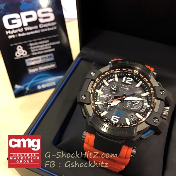 CASIO G-SHOCK นาฬิกาข้อมือ นาฬิกากันน้ำ นาฬิกาของแท้ ประกันศูนย์ CMG 1 ปี รุ่น GPW-1000-4A นาฬิกาสีดำ