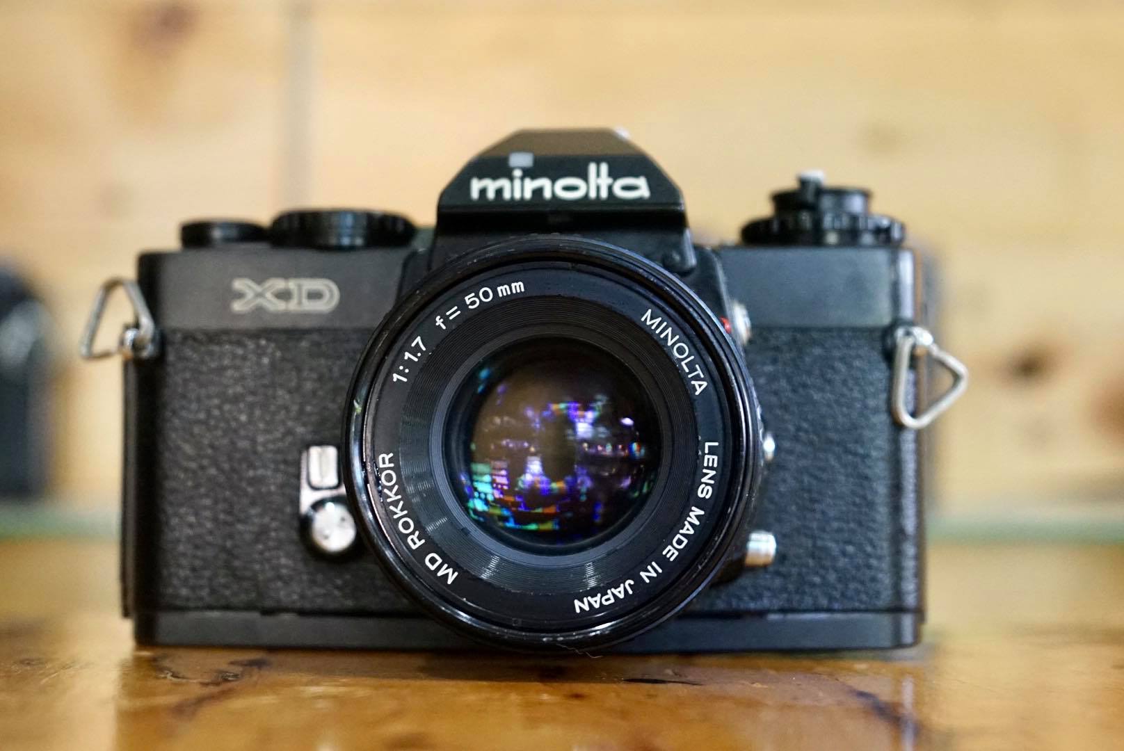 MINOLTA XD MINOLTA MD ROKKOR 50MM.F1.7 MD MOUNT