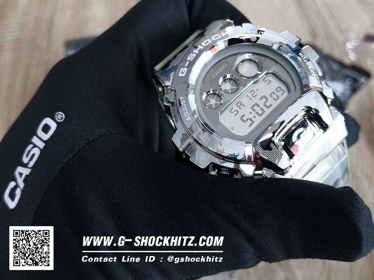 CASIO MID YEAR SALE G-SHOCK พร้อมส่ง นาฬิกาข้อมือ นาฬิกากันน้ำ นาฬิกาของแท้ ประกันศูนย์ CMG 1 ปี รุ่น GM-6900SCM-1 นาฬิกาสีเงิน