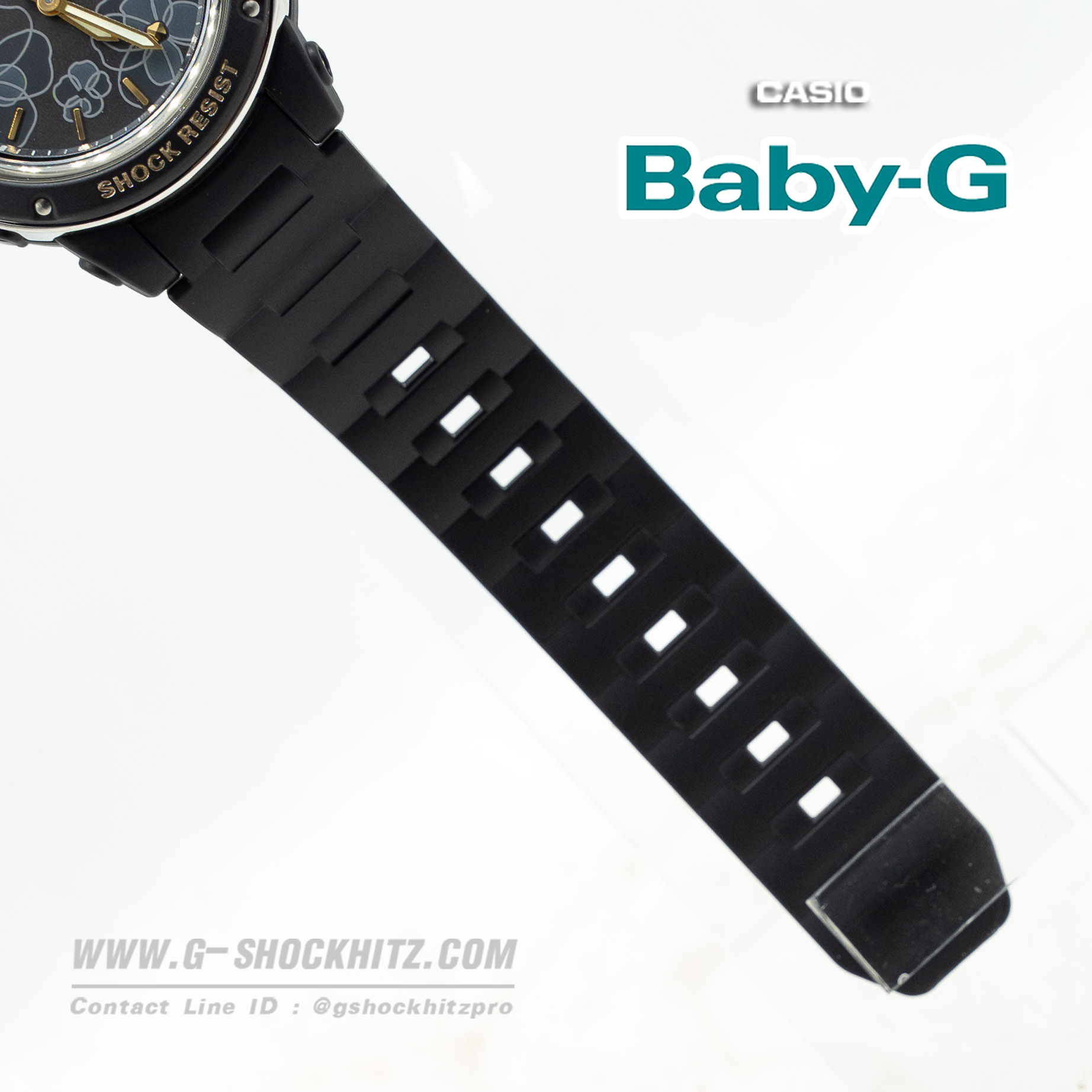 CASIO BABY-G นาฬิกาข้อมือ นาฬิกากันน้ำ นาฬิกาของแท้ ประกันศูนย์ CMG 1 ปี รุ่น BGA-150FL-1A นาฬิกาสีดำ